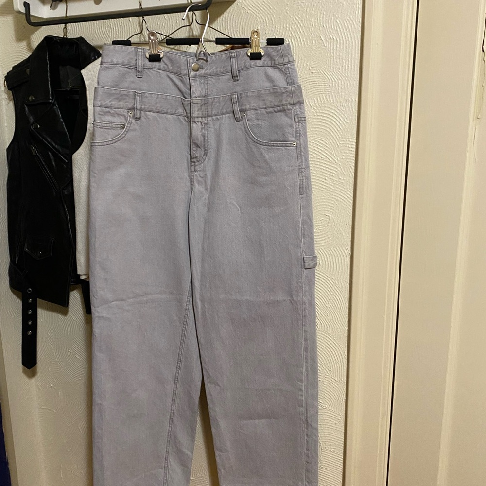 Tibi Double Waist Sam Jeans